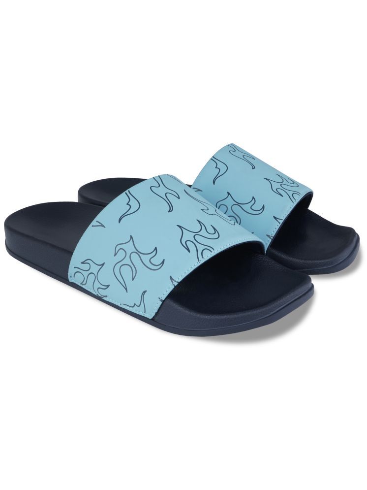     			ARVAN Light Blue Men's Slide Flip Flop