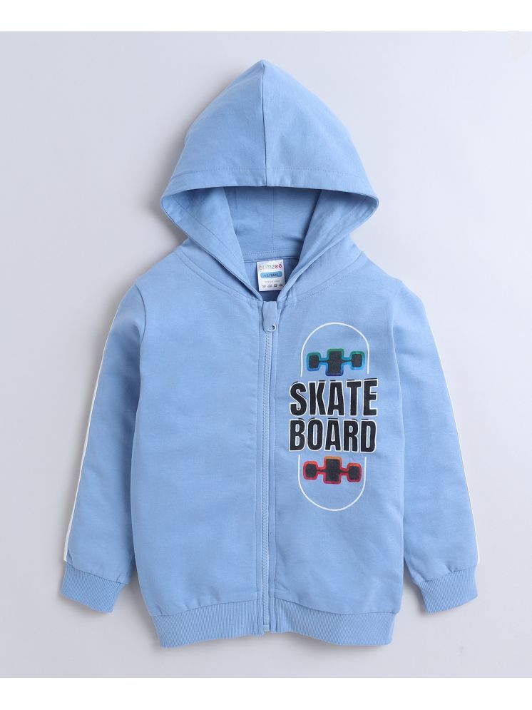     			BUMZEE Blue Cotton Boys Sweatshirt ( Pack of 1 )