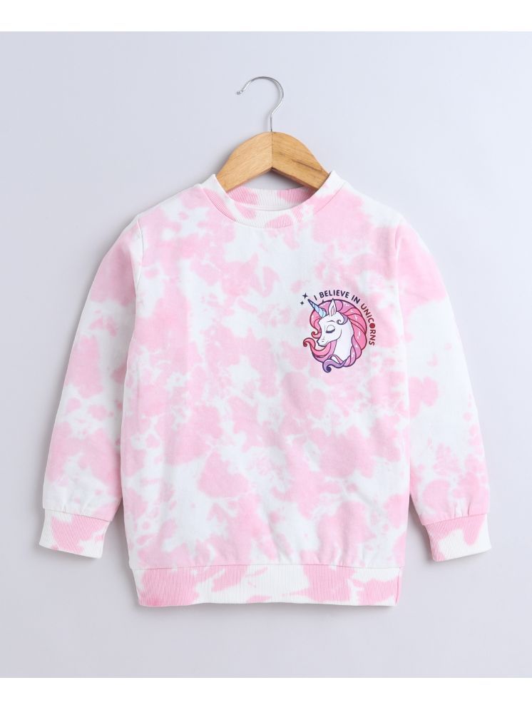     			BUMZEE Pink Girls  Full Sleeves Cotton Sweatshirt Age - 3-4 Years