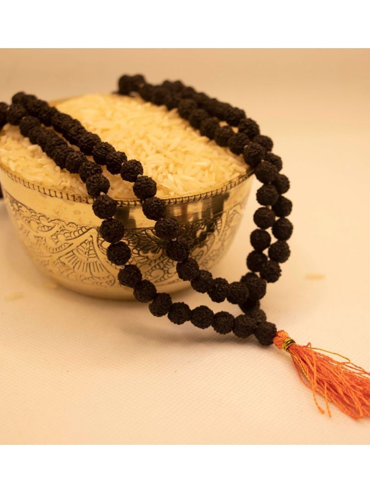     			Japam Black Rudraksha Mala - 108+1 Beads | One Size | Length 32 inches