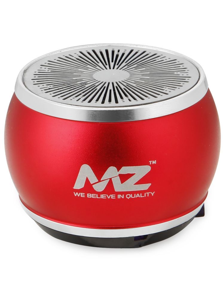     			MZ S2 3 W Bluetooth Speaker Bluetooth V 5.0 with SD card Slot Playback Time 6 hrs Red