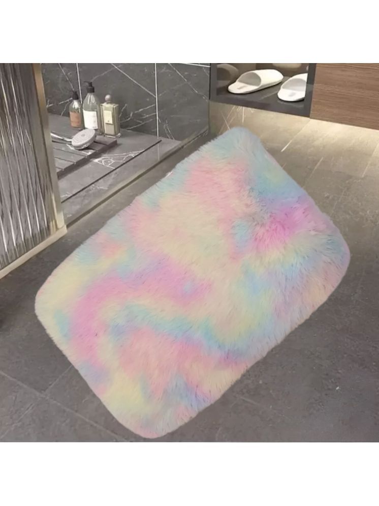     			mahek accessories Anti-skid Microfibre Bath Mat 40x60 cm ( Pack of 1 ) - Multi