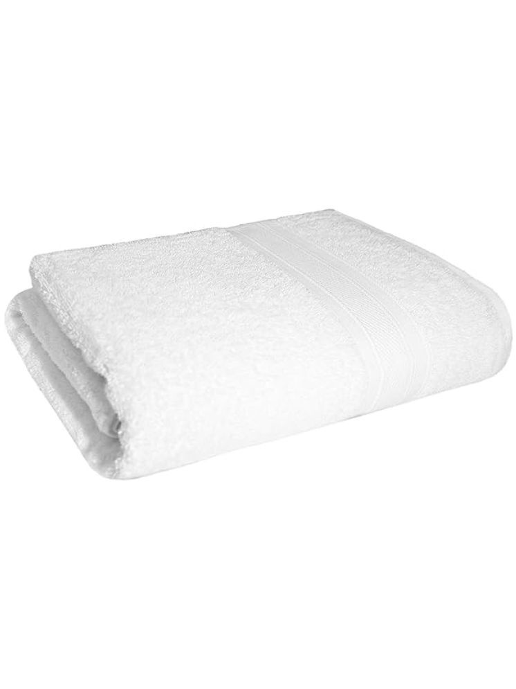     			Dyana Core Cotton Solid 400 -GSM Bath Towel ( Pack of 1 ) - White