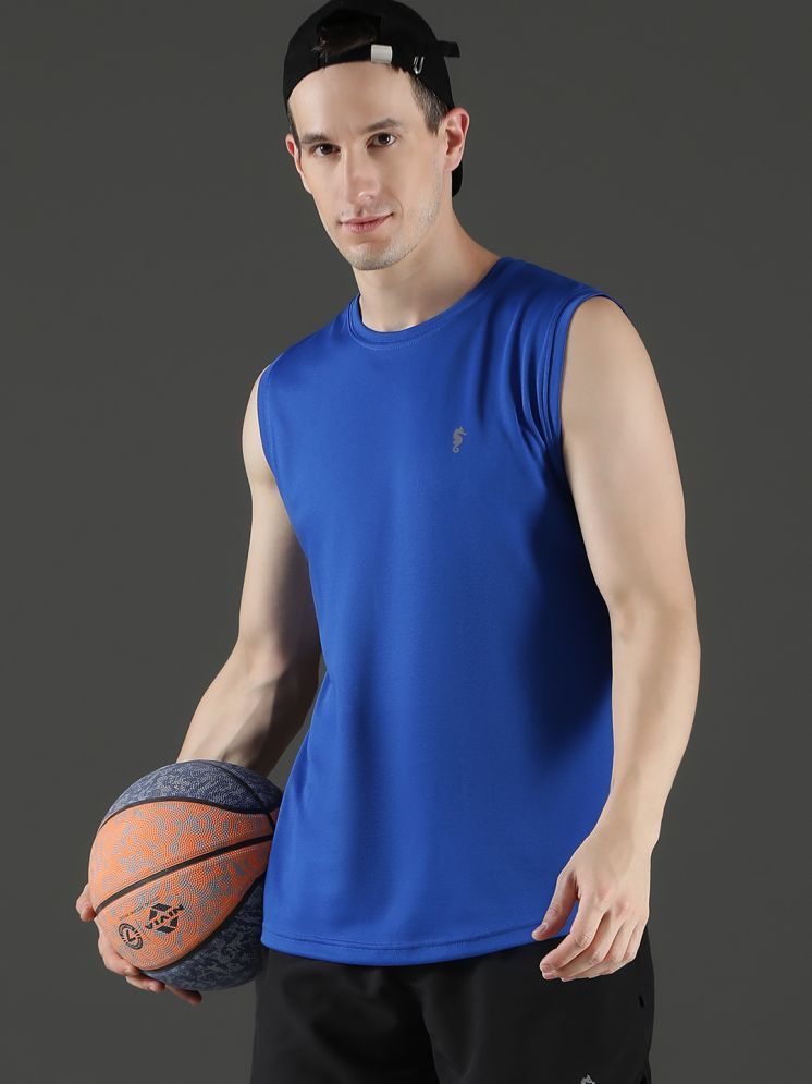     			EPPE Blue Polyester Regular Fit Men's Tanks ( Pack of 1 )