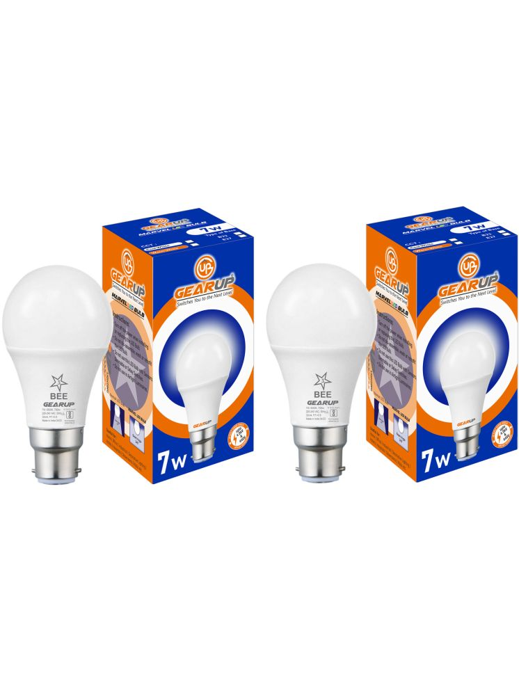     			Gearup 7W Cool Day Light LED Bulb ( Pack of 2 )