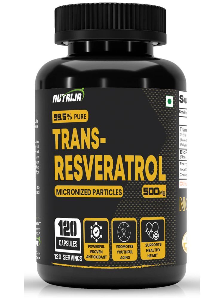     			NUTRIJA Trans Resveratrol 500MG Capsules - 120 no.s Capsule