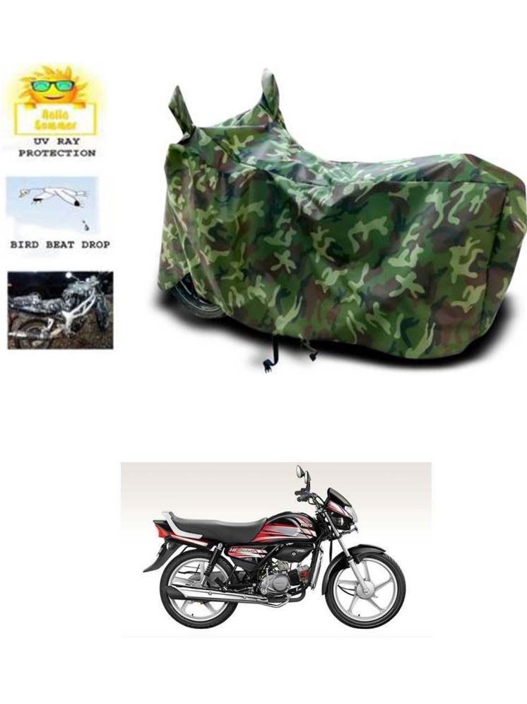     			RONISH Bike Body Cover for Hero HF Deluxe Eco ( Pack of 1 ) , Multicolour