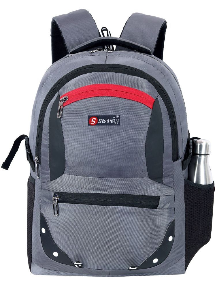     			Swanky Grey Nylon Backpack ( 35 Ltrs )