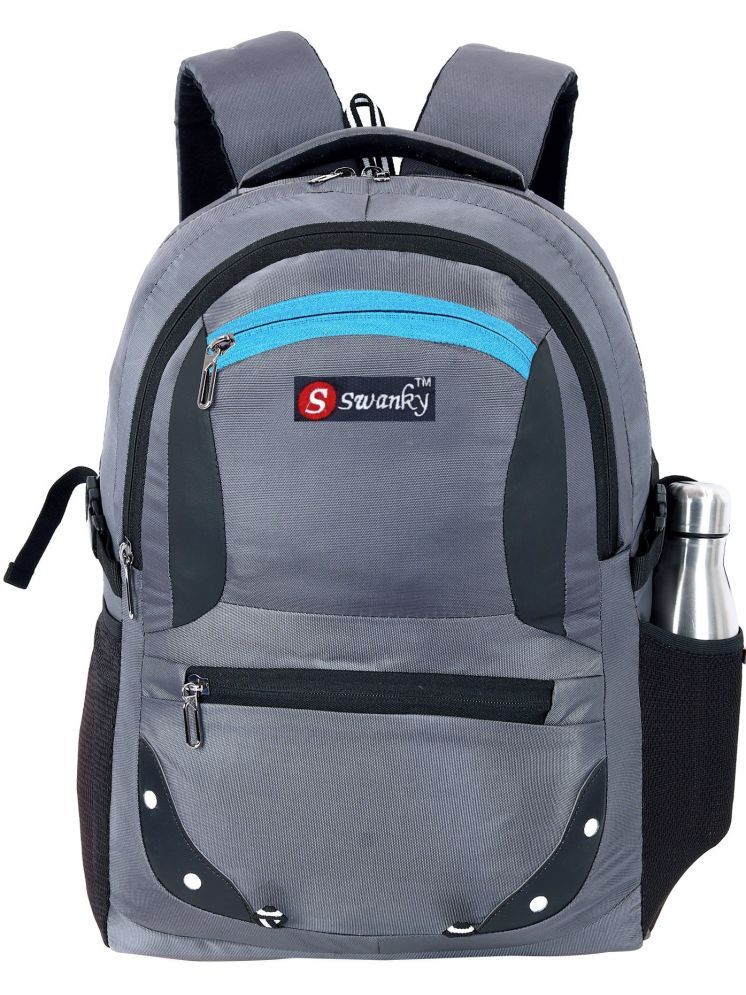     			Swanky Grey Nylon Backpack ( 35 Ltrs )