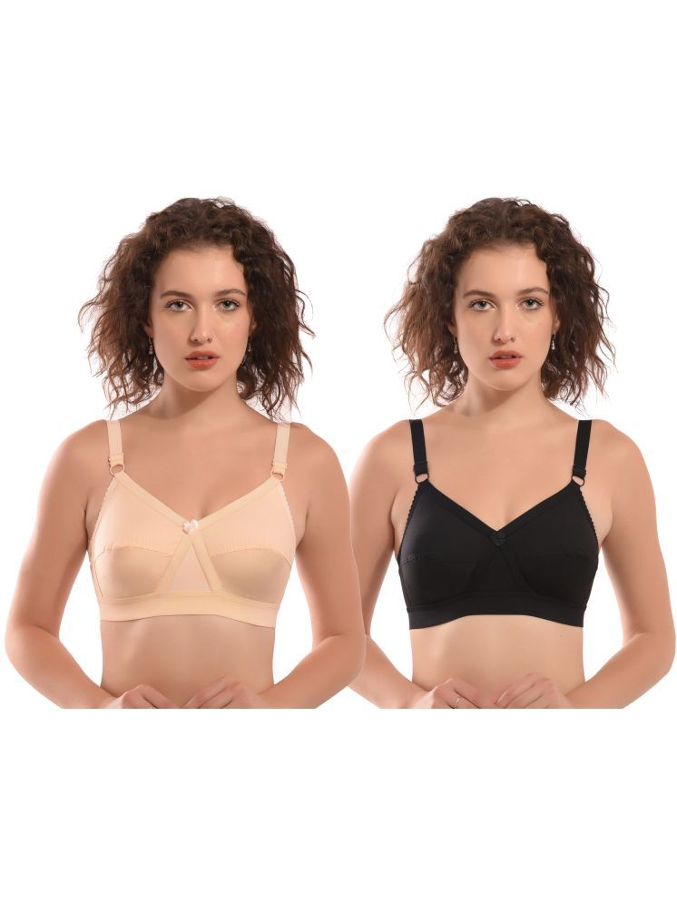     			Viral Girl Beige Cotton Non Padded Women's Everyday Bra ( Pack of 2 )