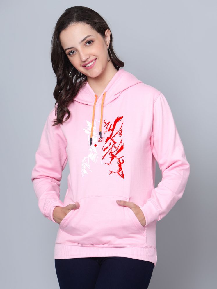     			fashion and youth Cotton Blend Women's Hooded Sweatshirt ( Pink )