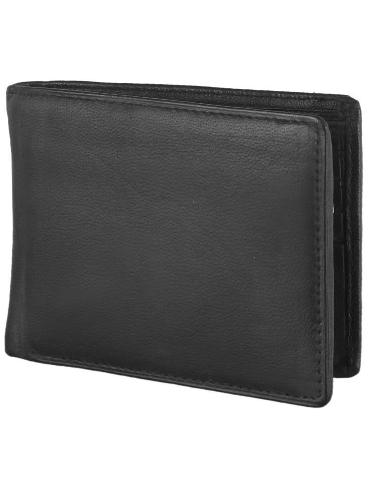     			Eugenie Club Black 100% Leather Men's RFID Wallet,Regular Wallet ( Pack of 1 )