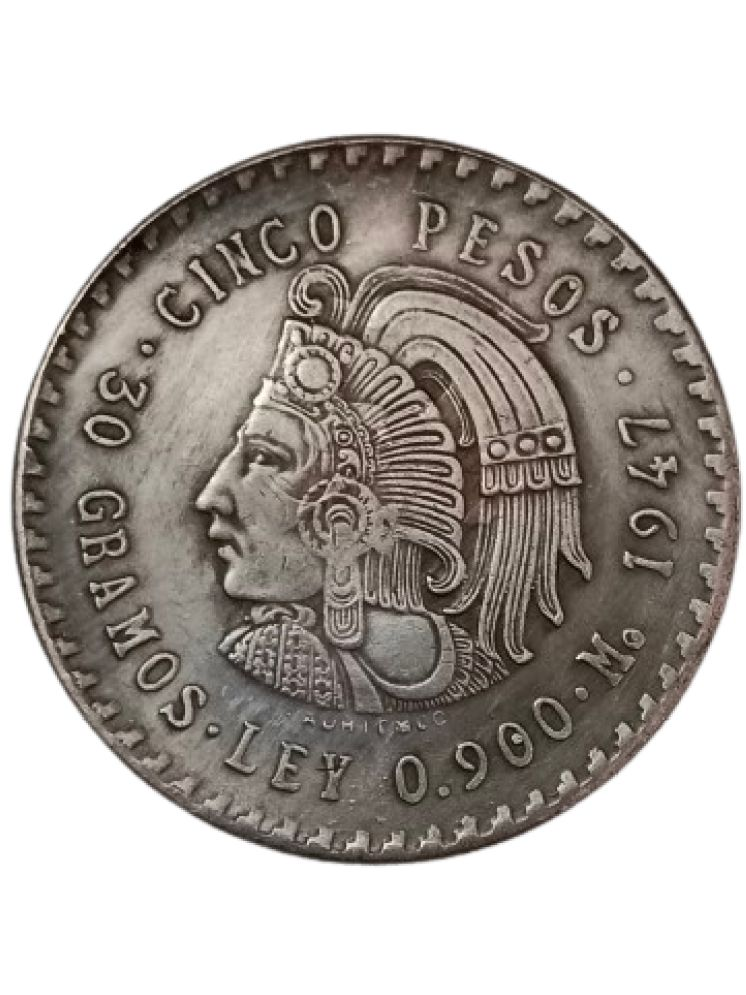     			Extremely Rare Mexico 5 Pesos 1947 Modern Coin - Hard to Find