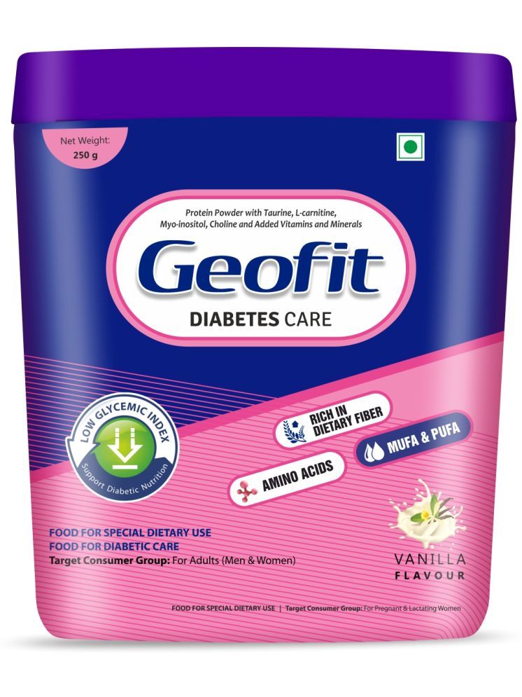     			GEOFIT Diabities Care Protein Powder Enriched with Nutrients Vanilla Flavored- 250 gm