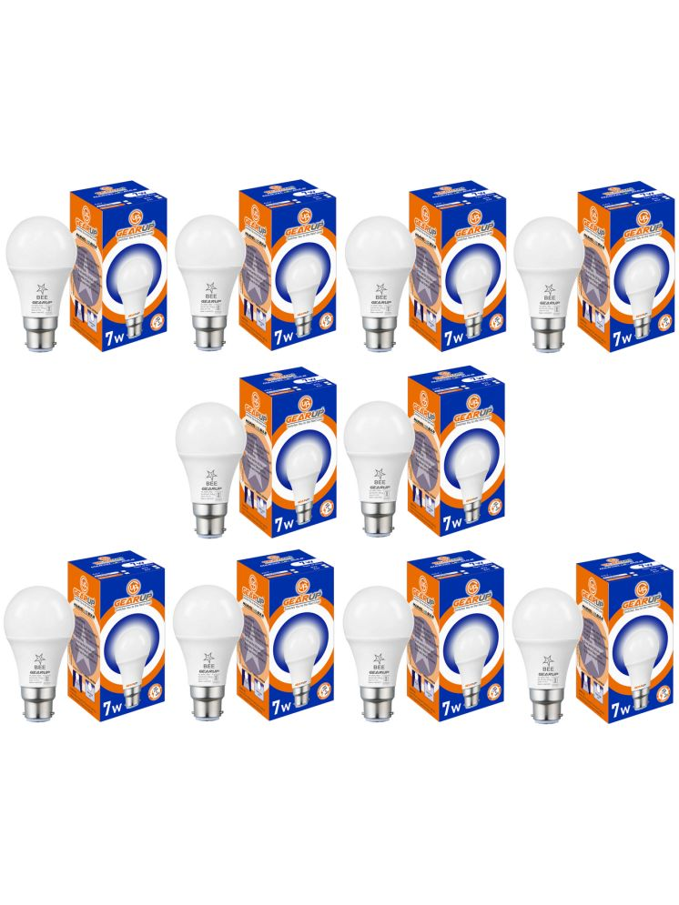     			Gearup 7W Cool Day Light LED Bulb ( pack of 10 )