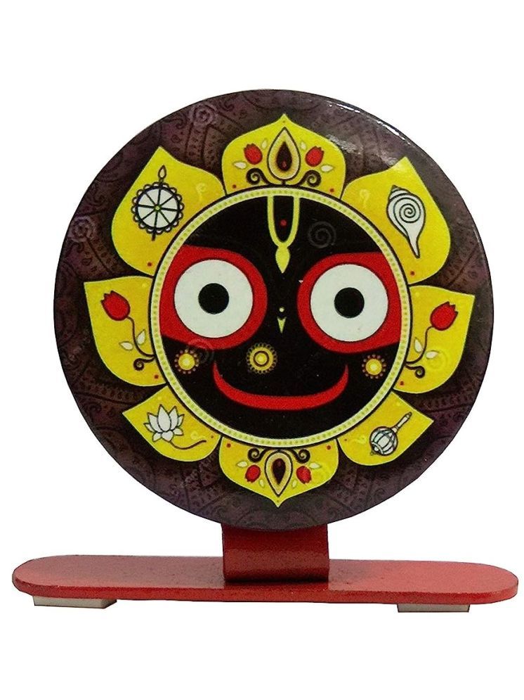     			Hare Krishna Food For Soul Jagannath Ji Car Stand | Jagannath Ji Face Car Stand Lord Jagannath Ideal For Car Dashboard ( Pack of 1 )