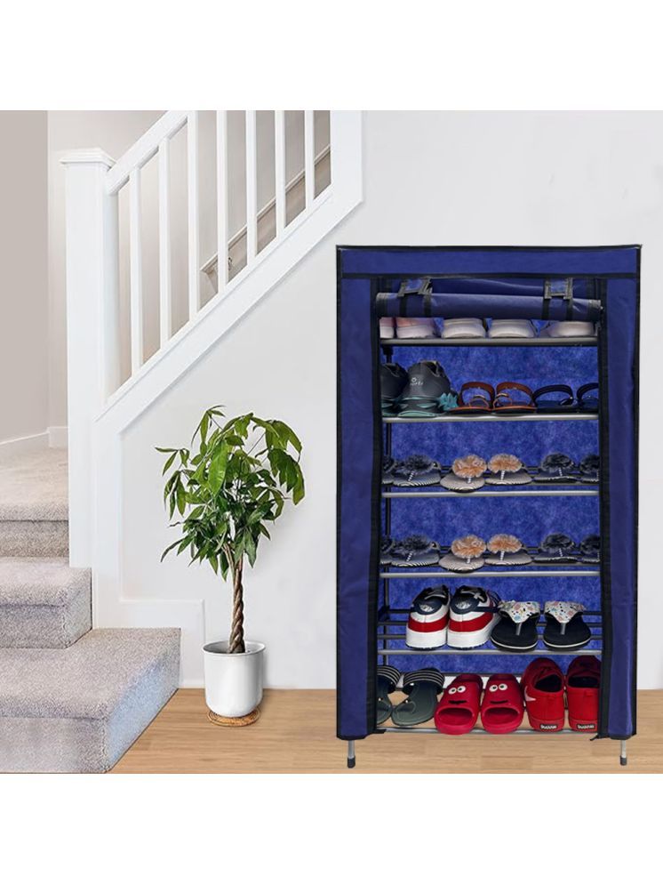     			PHILOSHOP Stainless Steel More Than 5 Tier Shoe Rack Blue