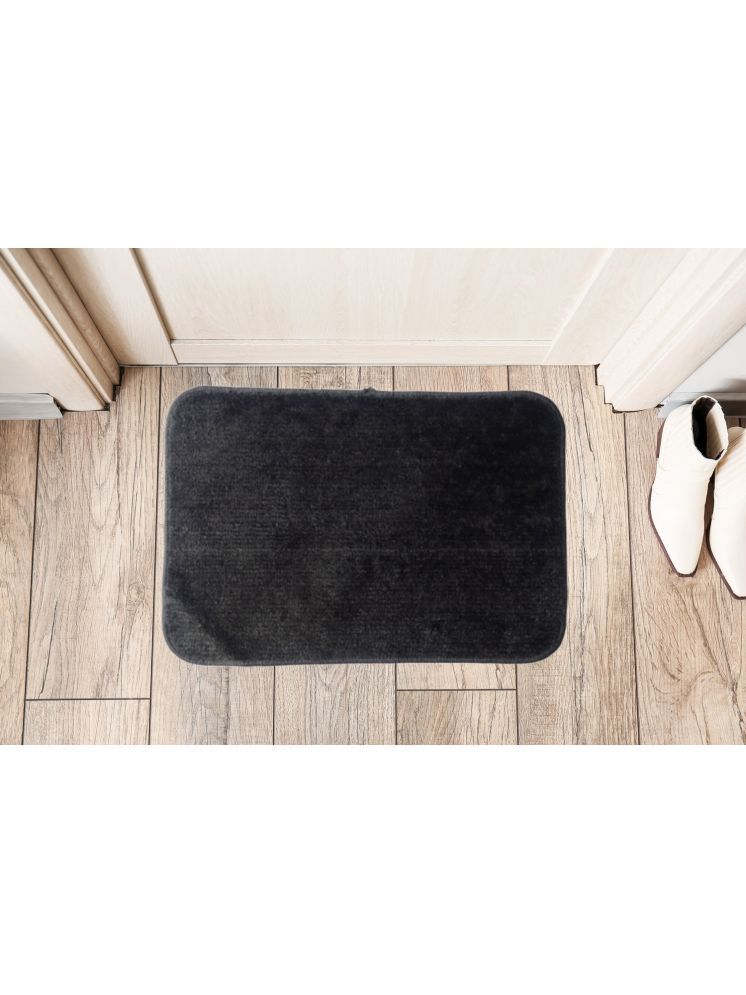     			UrbanArts Anti-skid Microfibre Bath Mat 40x60 cm ( Pack of 1 ) - Gray