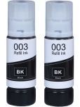 TEQUO 003 Ink For L3110 Black Pack of 2 Toner for 001 / 003 Refill Ink Bottle For EcoTank L1110, L3100, L3110, L3150, L3115,