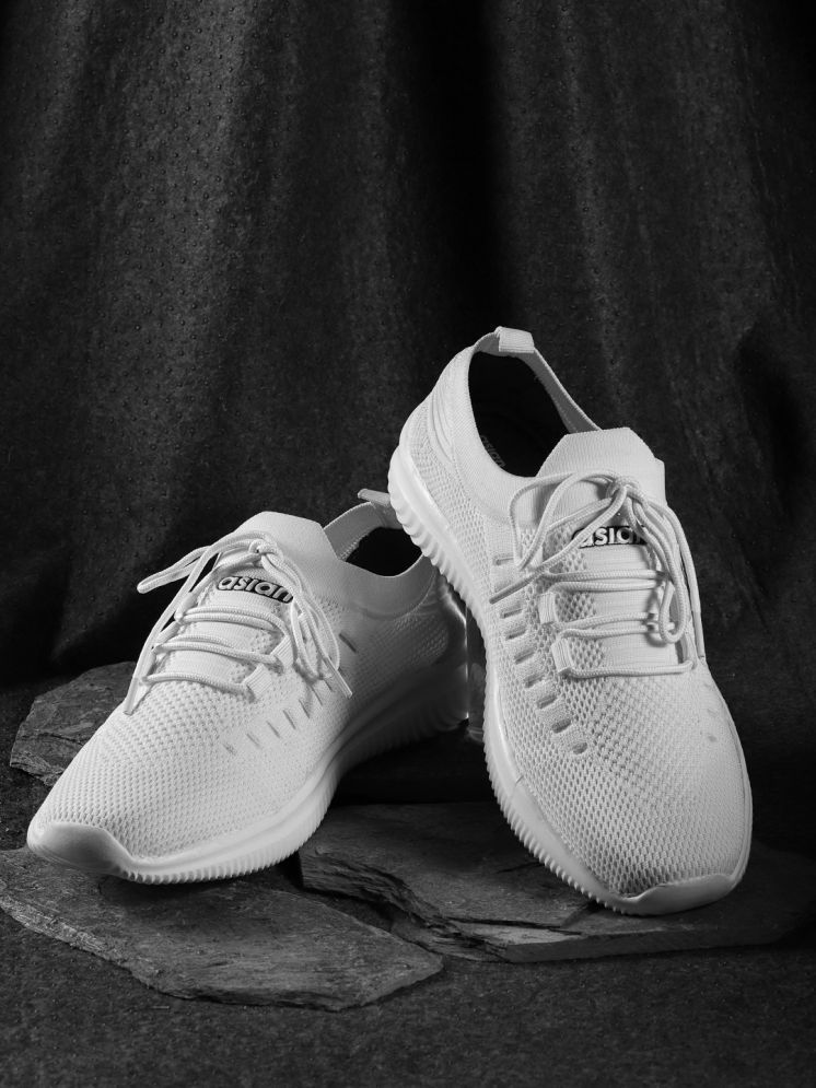     			ASIAN HATTRICK-09 White Men's Sports Running Shoes