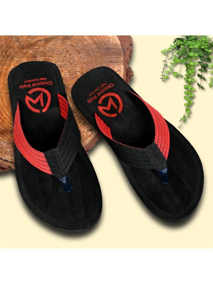     			Chappal Wala Black Men's Thong Flip Flop