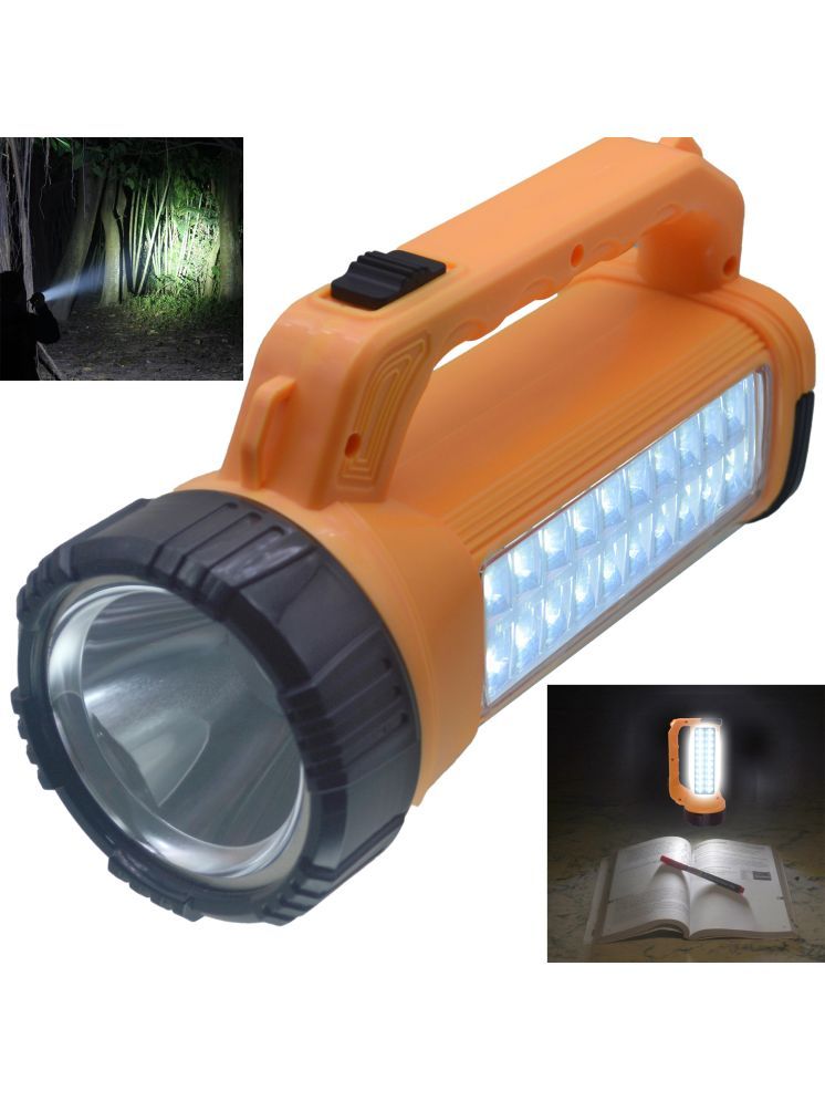     			JMALL - 10W Rechargeable Flashlight Torch ( Pack of 1 )