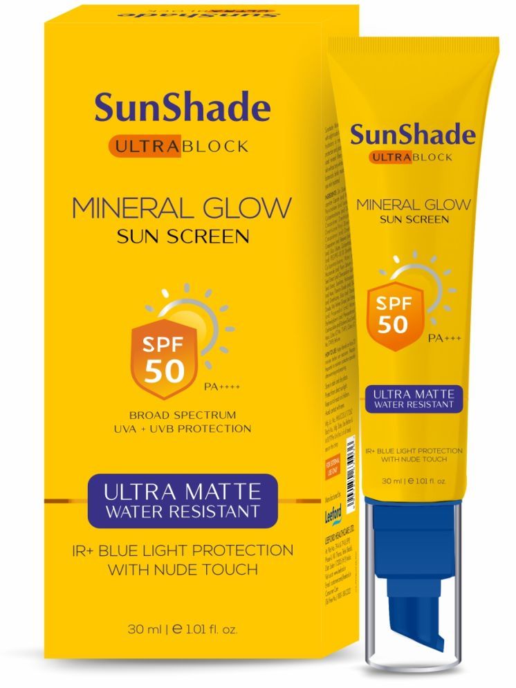     			SunShade Ultra Block Mineral Glow Sunscreen SPF 50 PA++++ , 30ml Pack