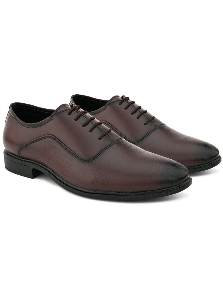     			Prolific Brown Men's Derby Formal Shoes