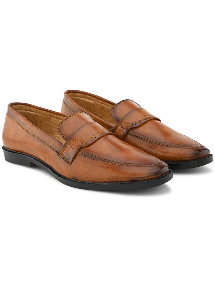     			Prolific Tan Men's Mocassin Formal Shoes