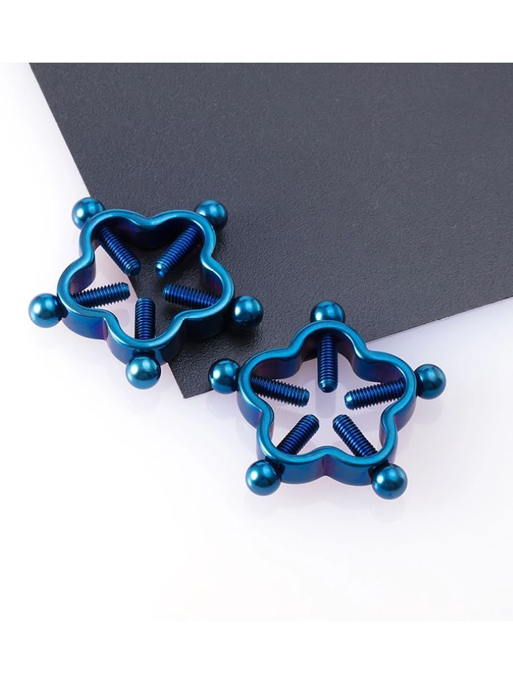     			UR HIGHER SELF Blue Rings ( Pack of 2 )