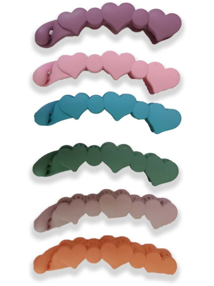     			Unicorn Multi Unisex Hair Clip ( Pack of 6 )