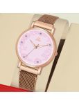 Septem Rose Gold Stainless Steel Analog Womens Watch