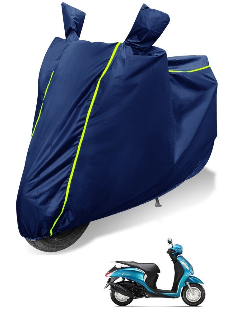     			Auto Hub Bike Body Cover for Yamaha Fascino ( Pack of 1 ) , Blue