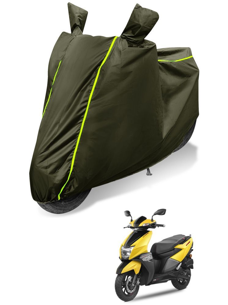     			Auto Hub Bike Body Cover for TVS NTORQ 125 ( Pack of 1 ) , Green