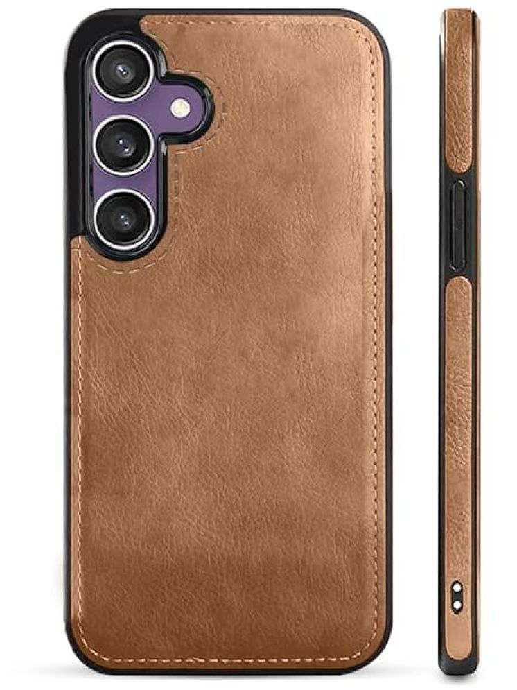     			Doyen Creations Plain Cases Compatible For Artificial Leather Samsung Galaxy S24 ( Pack of 1 )