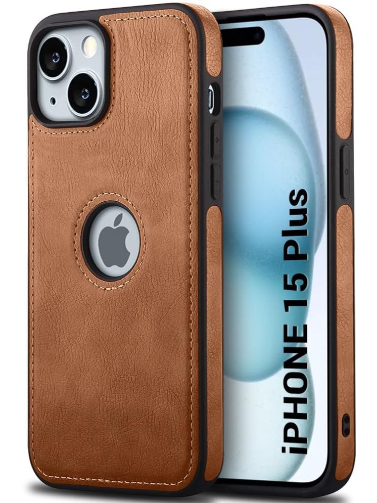     			Doyen Creations Plain Cases Compatible For Artificial Leather Apple Iphone 15 Plus ( Pack of 1 )