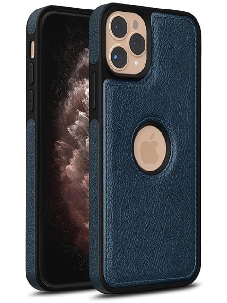     			Megha Star*** Plain Cases Compatible For Artificial Leather Apple Iphone 11 pro ( Pack of 1 )