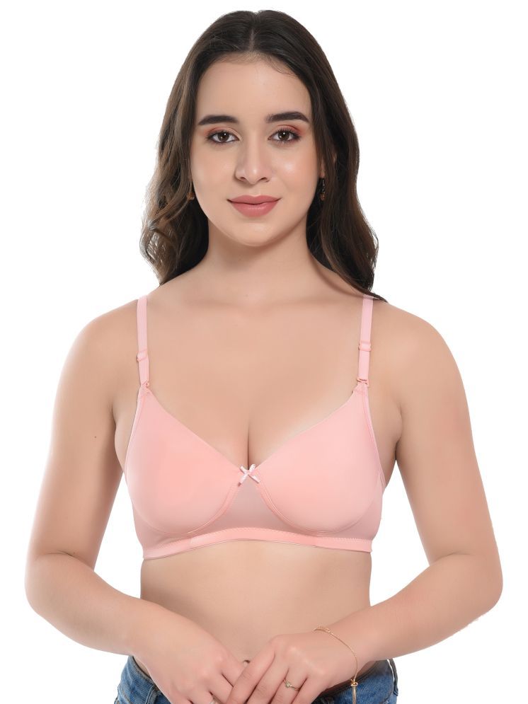     			Viral Girl Peach Elastane Heavily Padded Women's Push Up Bra ( Pack of 1 )