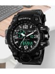 Harbor Black Silicon Analog-Digital Men's Watch