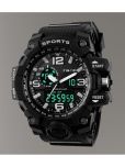 Harbor Black Silicon Analog-Digital Men's Watch