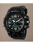 Harbor Black Silicon Analog-Digital Men's Watch