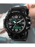 Harbor Black Silicon Analog-Digital Men's Watch