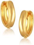 Vighnaharta Golden Hoops Earrings ( Pack of 1 )