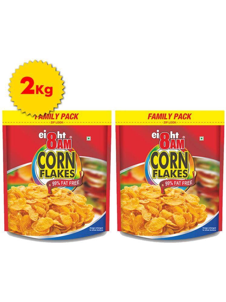     			8AM Corn Flakes 1 kg Pack of 2