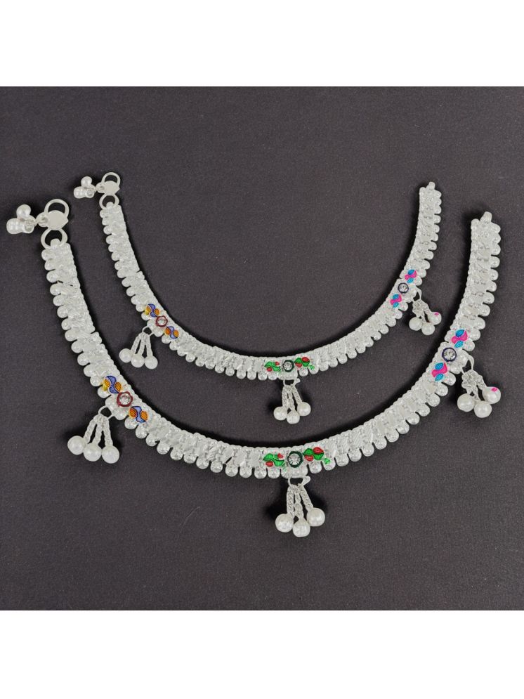     			AKLINA Multicolor Anklets ( Pack of 2 )