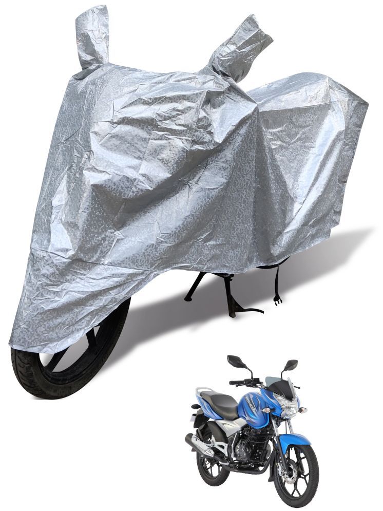     			Auto Hub Bike Body Cover for Bajaj Discover 125 DTS-i ( Pack of 1 ) , Silver