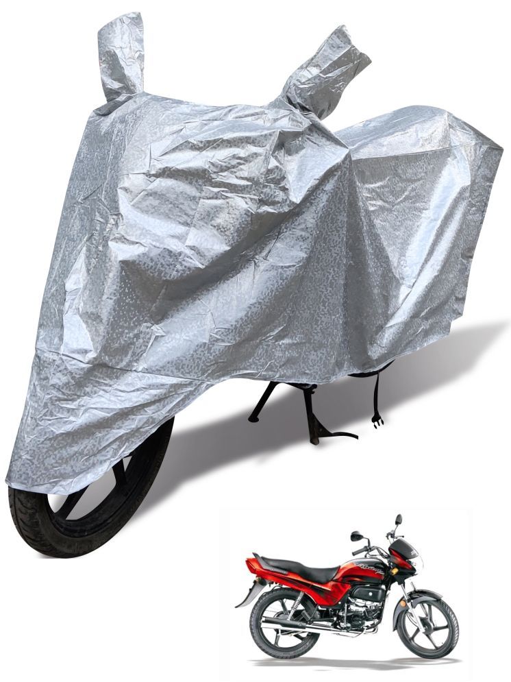     			Auto Hub Bike Body Cover for Hero Passion Plus ( Pack of 1 ) , Silver