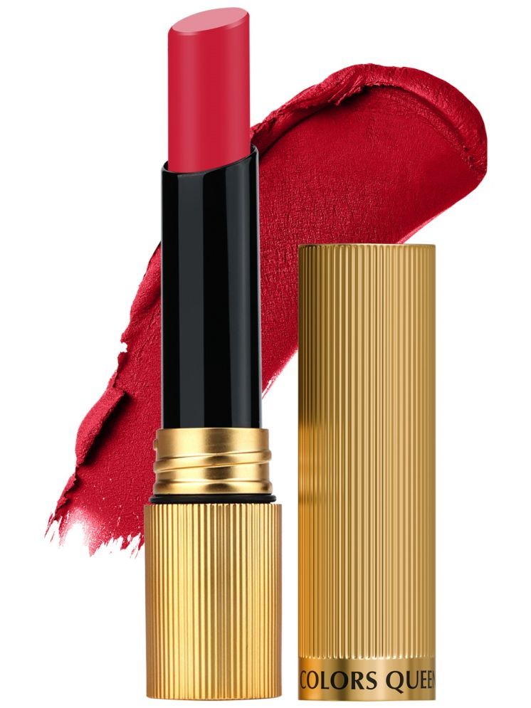     			Colors Queen Hold Up Full Day Non-Transfer Matte Lipstick 4g, Red Carpet (Shade - 105)