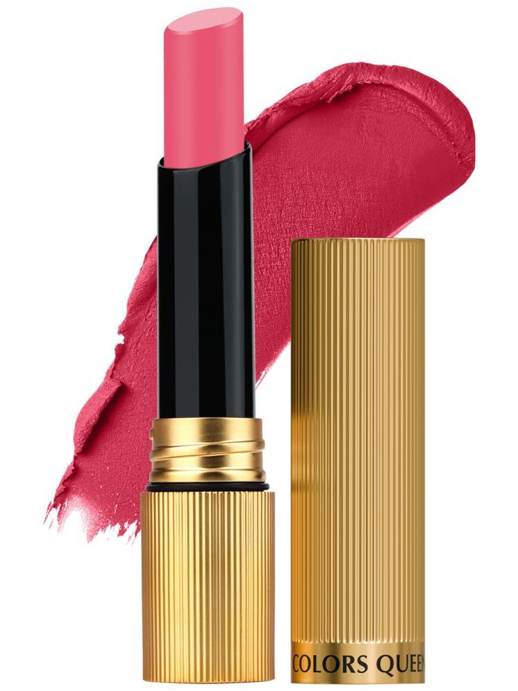     			Colors Queen Hold Up Full Day Non-Transfer Matte Lipstick 4g, Rose Sunday (Shade - 120)