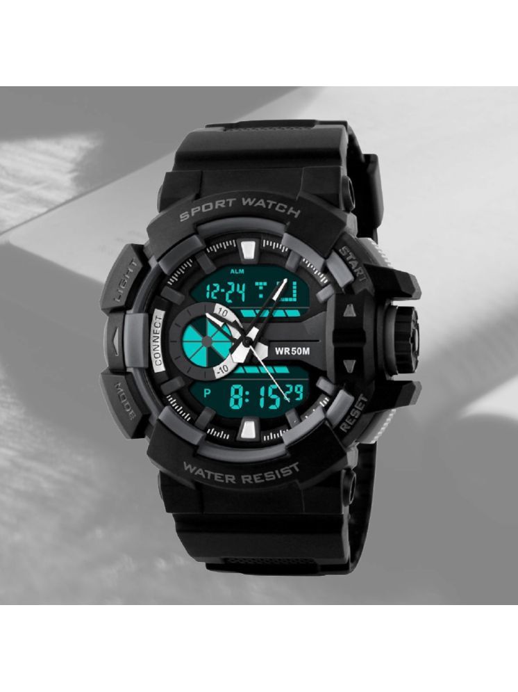     			Harbor Black Resin Analog-Digital Men's Watch